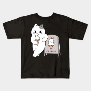 ice cream cat Kids T-Shirt